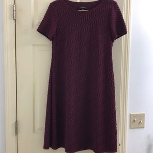 R&M Richard short sleeve dress Size 12 - wine/burgundy color